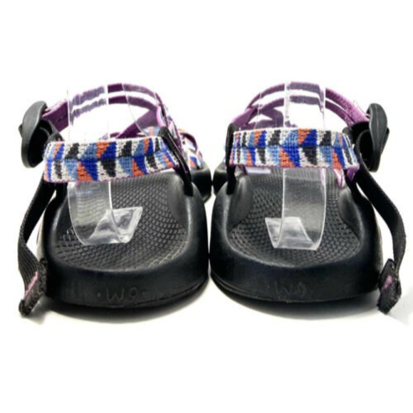 Chaco ZX2 Blue Pink Strapped Slingback EcoTread Sandals Womens Size 9 - Picture 7 of 11